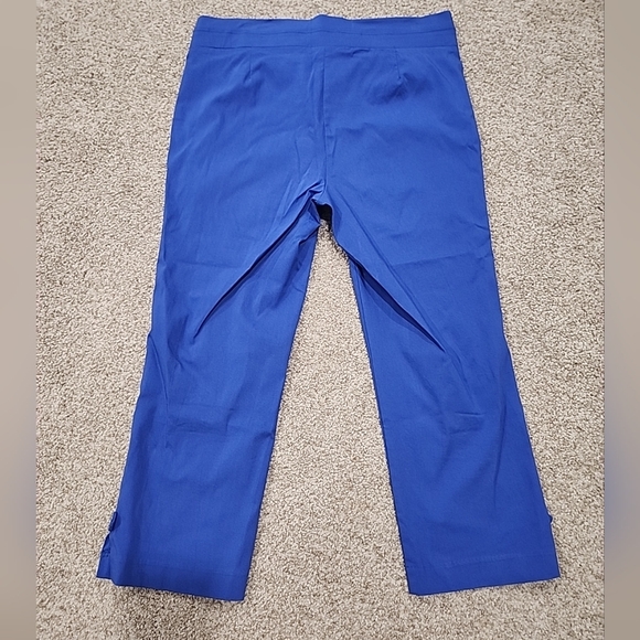 Rafaella Womens 12 Royal Blue Capri Pant - Picture 8 of 8